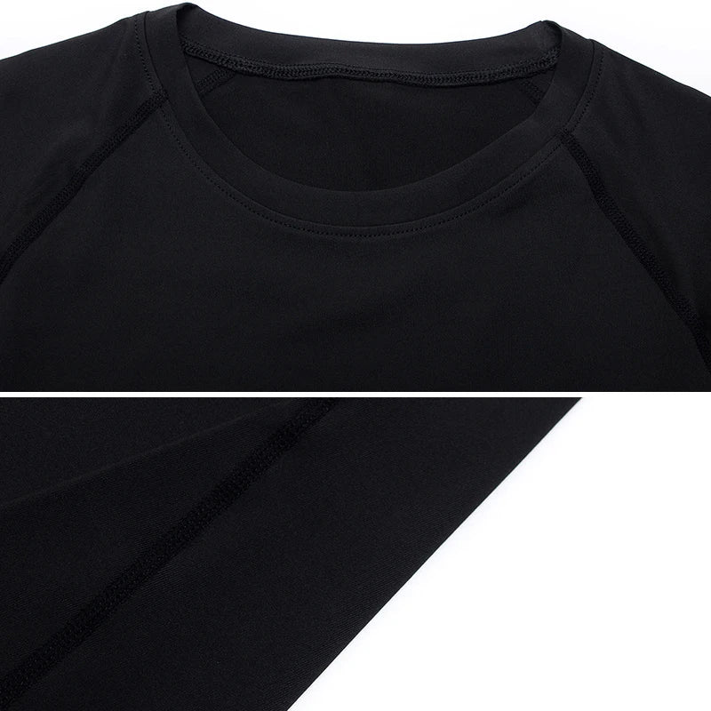 Men's Compression Top, Active Mid Stretch Breathable Moisture Wicking Workout T-shirt For Outdoor Sports