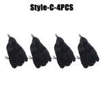 Simulation Black Crow Halloween Black Crow Props Simulation Fake Bird Ghost Festival Halloween Decoration Scary Toys