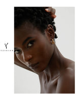 Yhpup Star Moon Heart Pendant Drop Hoop Huggie Earrings 18k Gold Plated Trendy Waterproof Stainless Steel Fashion Charm Jewelry