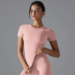 Yoga Vest Training Fitness Top Windproof Running Suit Solid Colour Cycling Fitness Quick Dry Women's Sweatshirt