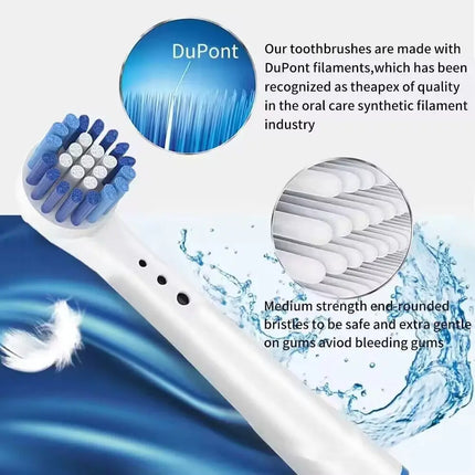 4/8PCS Replacement Brush Heads for Oral B Electric Toothbrushes Floss Cross Action 3D Pro White Precision Standard Daily Clean