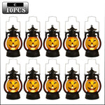 Halloween Pumpkin Ghost Face Lamp Portable Skull Decoration Light for Bar Party Table Atmosphere Prop Halloween Decor Use