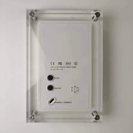 Acrylic Digital Photo Frame 5/7 Inch 1000Mah Vertical Display IPS Screen 2G Memory Battery Porta Retrato Digital