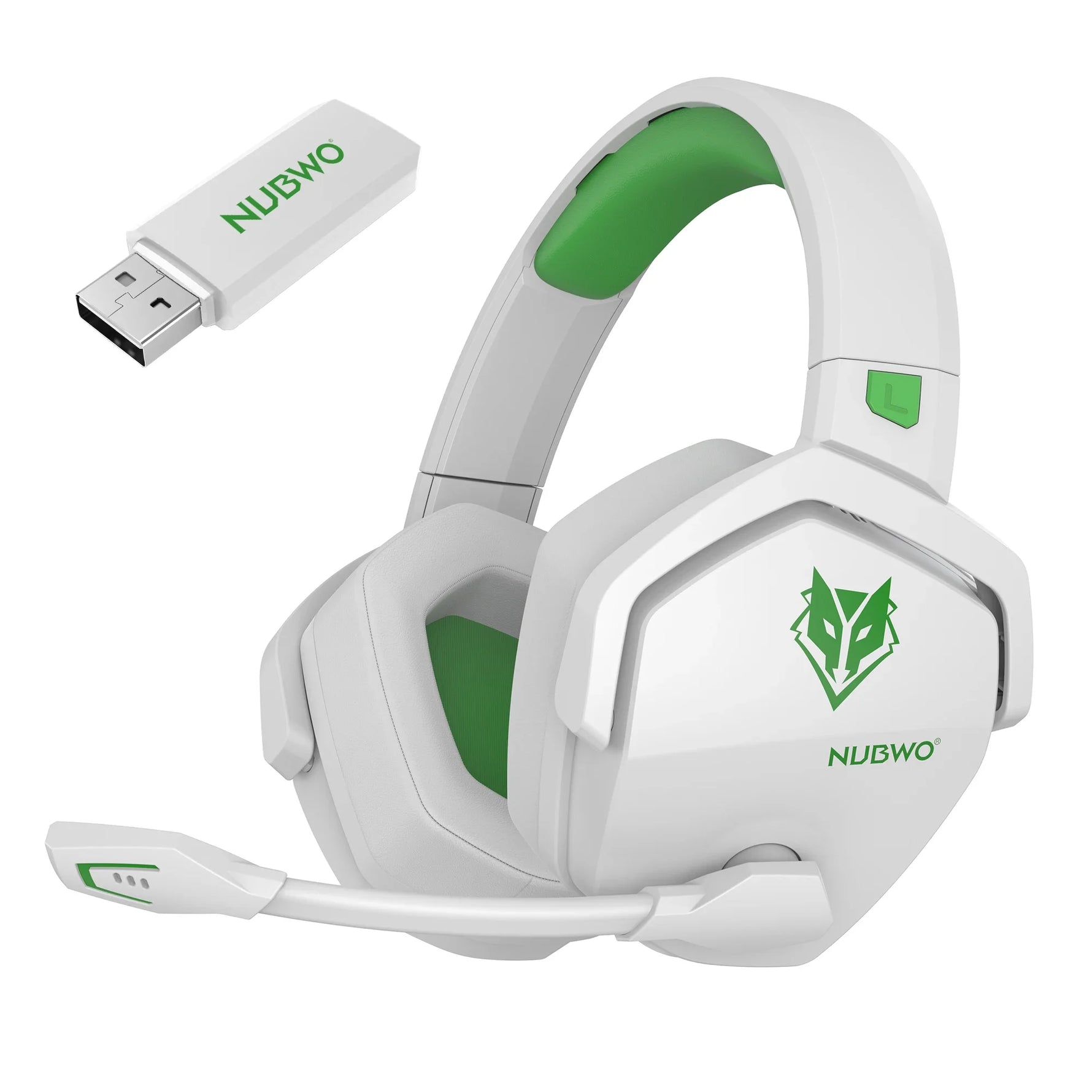 NUBWO G06 Pro Wireless Gaming Headset with Charging Station for Headset and PS5 Controller