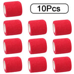 10 Rolls Athletic Wrap Tape Self Adhesive Elastic Bandage Elastoplast Sports Protector Knee Finger Shoulder Tattoo Accessories