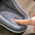 2024 Trend Men Slippers Winter Warm Cotton Slippers Male Flats Soft Non-slip Slides Household Indoor Slippers Large Size 40-51