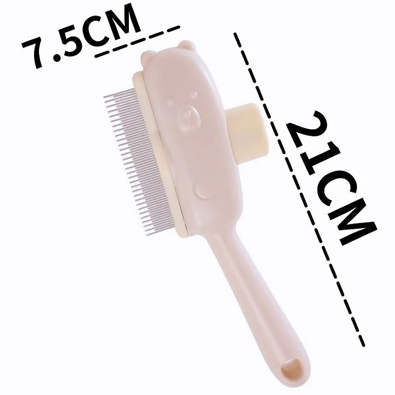 Dog Comb Pet Hair Remover One Button Dogs Brush Self-cleaning Cat Brush Massage Combs for Dog Grooming Brushes for Pet Products
