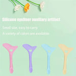 Wholesale  Multi-functional Eyeliner Stencil Wing Tips Silicone Eyeliner Aid Drawing Lipstick Wearing Aid Reusable Makeup Tools