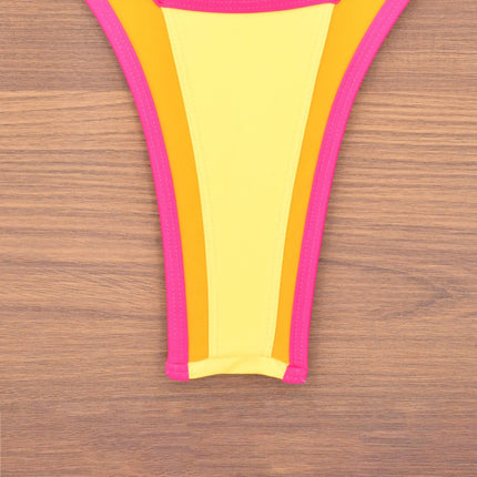 Splicing Denim V Shaped Thong Bikini Women Swimsuit Female Swimwear Two Pieces Bikini Set Bather Push Up Bathing Suit Swim Lady