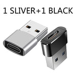 2Pcs USB To Type C OTG Adapter USB USB-C Male To Micro USB Type-c Female Converter For Macbook Samsung S20 USBC OTG Connector