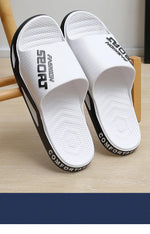 Big Size Men's Slippers Summer Sport Style Slides Anti-slip Thick Sole Breathable Fashion Slip-on Beach Leisure Sandals