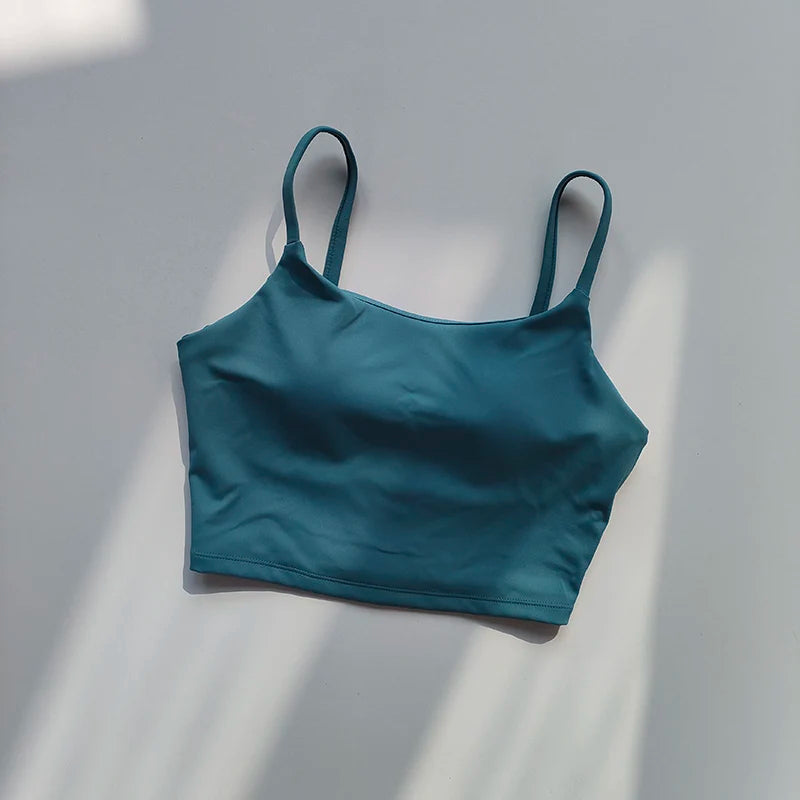 Women Breathable Sports Bra Fitness Top Push Up Sport Bra Fixed With Pad Yoga Bra Underwear Sport Tops For Running Vest Gym Wear