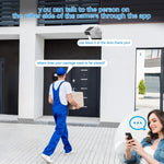 ARCCTV 4MP Wifi Solar Battery Camera Kit Surveillance Security System Humanoid Detection Siren Alarm Outdoor Wireless Camera Set