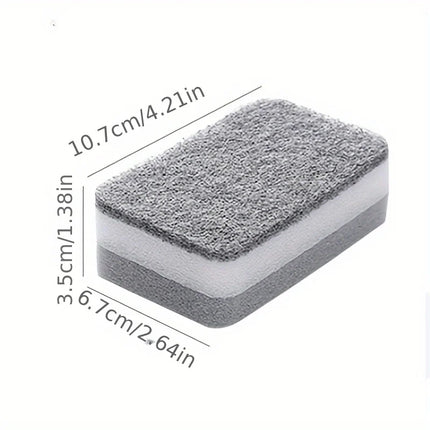 10pcs Double-sided Cleaning Sponges Pan Pot Dish-Washing Sponges Household Scouring Pad Kit Tools Kitchen Tableware Brush