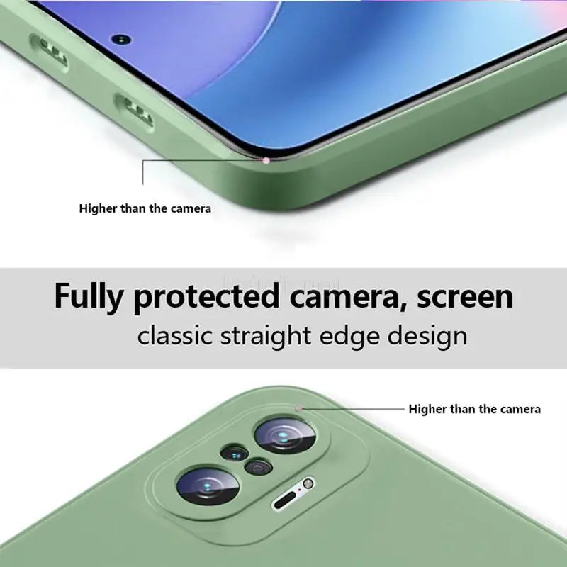 Coque Square Phone Case for Xiaomi Redmi Note 10 Pro Max 10S 1Original Funda Note10 S 4G Matte Silicone Soft Case Case