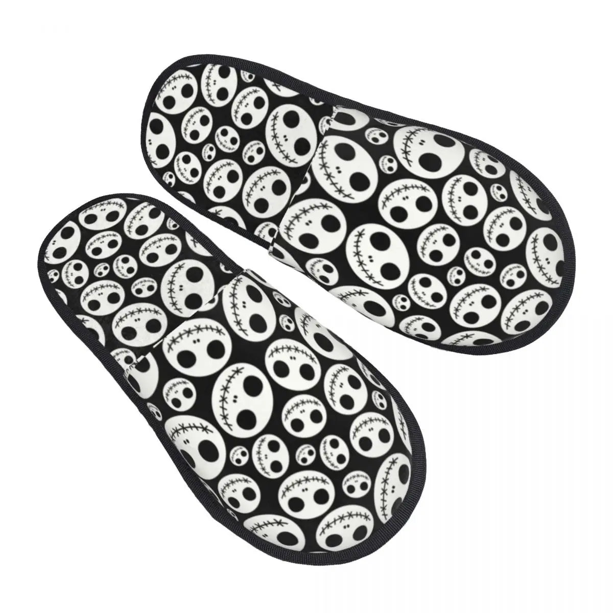 Custom Halloween Nightmare Before Christmas House Slippers Warm Jack Skellington Memory Foam Fluffy Slipper Indoor Outdoor Shoes