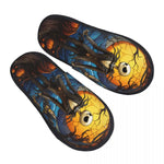 Custom Halloween Nightmare Before Christmas House Slippers Warm Jack Skellington Memory Foam Fluffy Slipper Indoor Outdoor Shoes