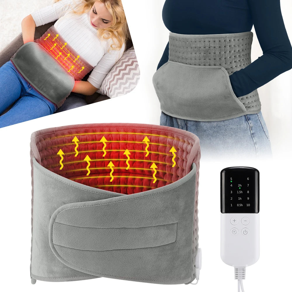 Electric Heating Waist Belt Warm Thermal Pad Office Home Temperature Control Waist Belt Warming Back Hand Warmer