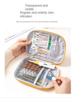 3 Pcs/set Portable Medical Storage Bag Camping Emergency First Aid Kit Organizer Home Outdoor Travel Bag