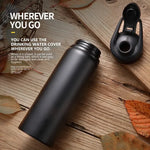 Portable Water Bottle Bicycle Riding Drinking Water Bottle Outdoor Sport Travel Mug Metal Stainless Steel Bottle