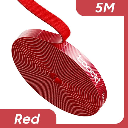 Toocki 5m Organizer Cable Management Tearable Organizador Cables 10mm Width Winder Ties Phone Accessories Wire Cord Organizer