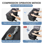 Vacuum Backpack Travel Bag for Men Large Capacity Backpack Business Laptop Backpack Women Men Expandable Backpack School Bag