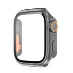 Glass+Case for Apple Watch 44mm 45mm 41mm 40mm 42mm 38mm Screen Protector Cover Change Ultra Bumper iWatch Series 9 8 7 SE 6 5