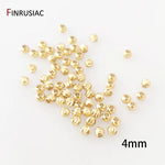 18K Gold Plated Brass Spacer Beads For Jewelry Making Materials,Separators For Beads, Striped Cut Flower Beads For Needlework