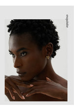 Yhpup Stainless Steel Chic Heart Huggie Hoop Earrings Charm Gold Color Tarnish Free Trendy Fashion Jewelry for Women Bijoux