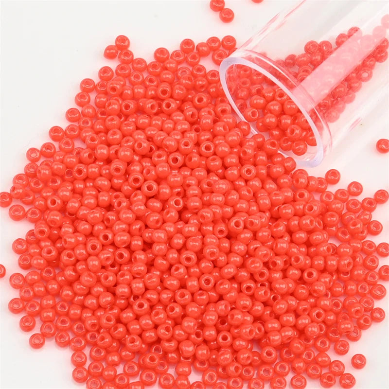 12Grams/Tube 2mm Metallic Seed Beads Japanese Round Glass Seedbeads For DIY Needlework Dress Adornment Sewing 1200pcs