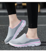 2024 Summer new breathable mesh shoes outdoor non-slip walking shoes comfortable sandals men half slippers casual loafers 35-48