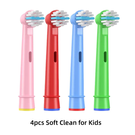 4/8PCS Replacement Brush Heads for Oral B Electric Toothbrushes Floss Cross Action 3D Pro White Precision Standard Daily Clean