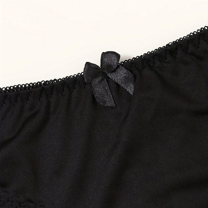 1 Piece Lace Stitching Bra   Panties Front Buckle Push Up Bra  Scallop Trim Panties Lingerie Set  Women's Lingerie Underwear