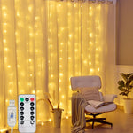 USB Curtain String Lights 8 Modes Fairy Light Christmas Halloween Garland Holiday Led Light Wedding Party Home Bedroom Decor