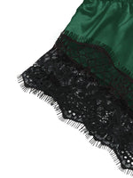 Women's 2 Piece Sexy Lace Pajama Set See-Through Bralette Cami Top and Shorts Breathable Sleepwear Plus Size Summer Lingerie