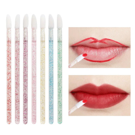 100PCS Disposable Lip Brush Makeup Brushes Eyelashes Extension Applicator Lipstick Wands Set Cosmetic Colourful Make Up Tools