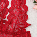 Women's Hollow Crotchless Bodysuit Slim Fit Erotic Mesh Lace Jumpsuit Bodysuit Summer Sexy Fashion Sleepwear Dress