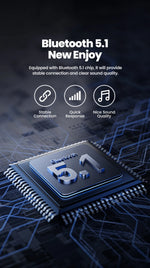 Toocki Wireless Bluetooth 5.1 Receiver Adapter 3.5mm Jack Audio Music Dongle USB Car Bluetooth Transmitter for Aux Car Speaker