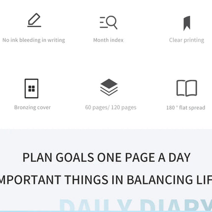 365-Day 2025 Portable A7 Pocket Planner Pu Cover Daily Weekly Schedule Notebook Calendar Journal School Office Supplies Agenda