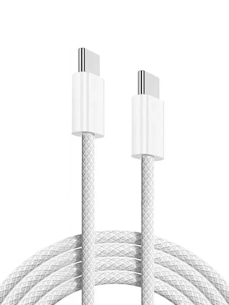 Fro iPhone 15 Pro Max 60W PD Woven Fast Charging Braided Cable 15Pro USB-C 15 Plus Type-C Data Cable
