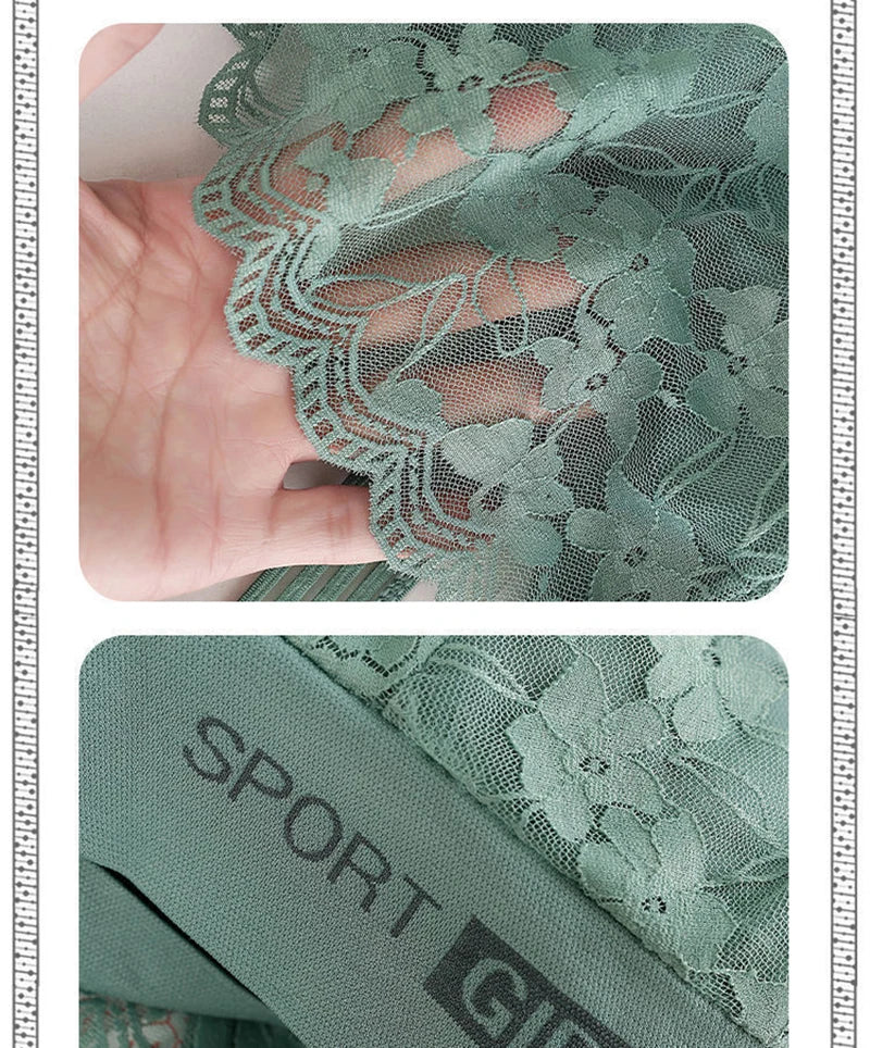 Sexy Lace Seamless Large Size Women's Bra Comfortable Breathable Sports Beauty Back Vest Sleep Gathered Wrapped Chest Tube Top