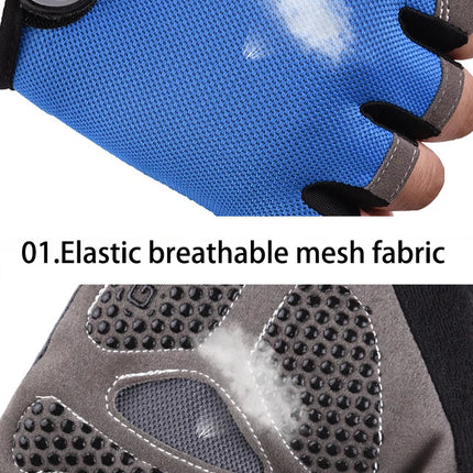 Gym Gloves Fitness Training Fingerless Men Women Bodybuilding Exercise Sports Gloves for Cycling Bicycle Anti Slip Breathable