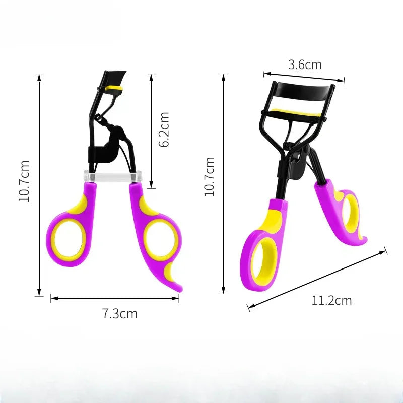 Eyelash Curler with 10pcs Replacement Pads Women Professional Eyelashes Curling Tweezers Clips Lasting Eyes Makeup Beauty Tools