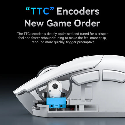 Attack Shark R1 Wireless Mouse Bluetooth Gaming Mouse PAW3311 Sensor,1000Hz Return-rate,Tri-mode,Ergonomic,Rechargeable