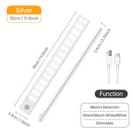 Motion Sensor Light Wireless LED Night Light USB Rechargeable Night Lamp Cabinet Wardrobe Lamp Under Backlight For Kitchen Led