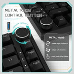 AJAZZ AK820 Wired with rotary volume buttons Hot-swappable keys for office and home mechanical keyboards
