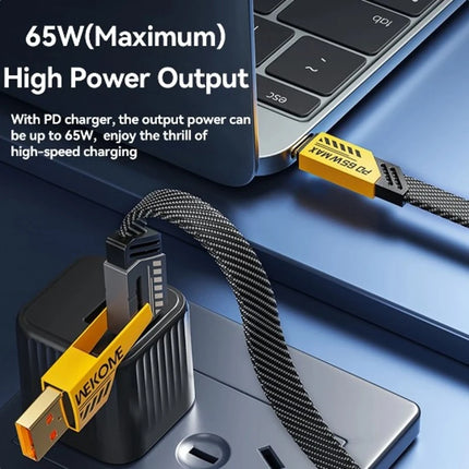 Four-in-one Multi-function Data Cable, USB-A/IPH/TYPE-C Port Conversion, Suitable for Charging Various Mobile Phone Models.