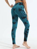 Women's Tie Dye Seamless Yoga Leggings High Waist Scrunch Butt Lifting Tights Soft&Stretchy Workout Skinny Pants