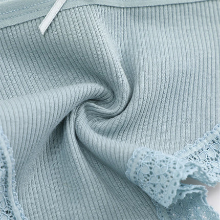 4PCS Women's Cotton Briefs Sexy Female Underpants Elasticity Comfortable Underwear Panties Lingerie S-XL  Solid Color Intimate