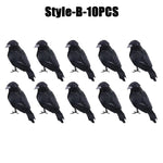 Simulation Black Crow Halloween Black Crow Props Simulation Fake Bird Ghost Festival Halloween Decoration Scary Toys